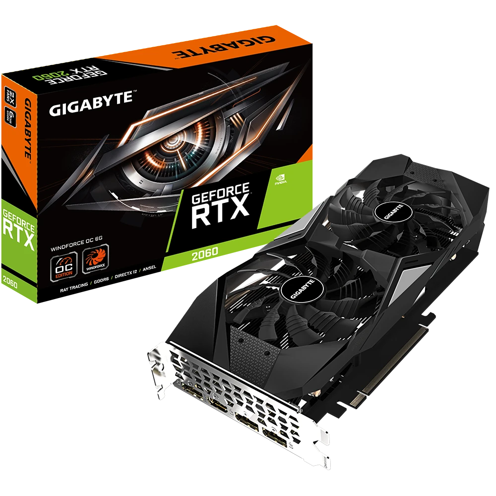 Gigabyte GeForce RTX 2060 WINDFORCE OC 6G  (Rev. 2.0)